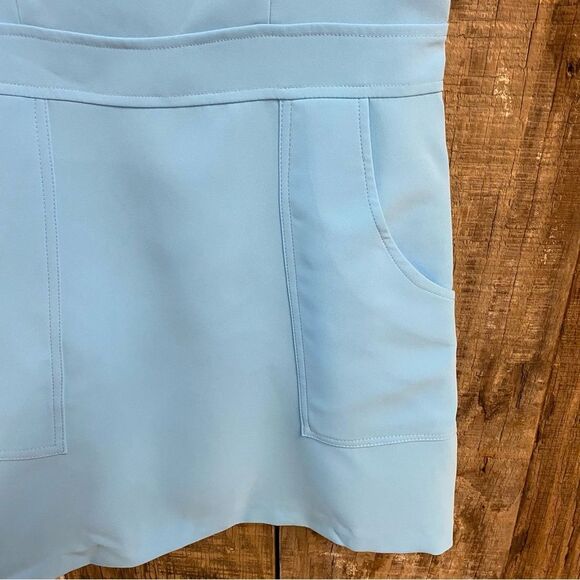 Amanda Uprichard Ace mini dress Sky Blue Pacific Revolve M - Picture 7 of 9